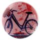 Multicolor Bicycle Flat Ceramic Wine Bottle Stopper